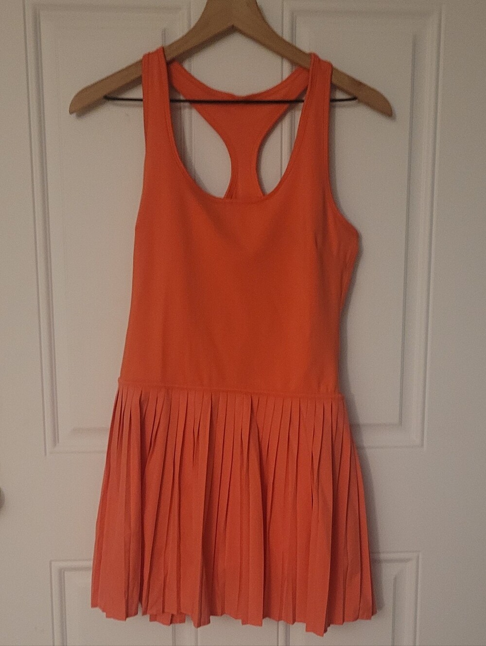 Orange Athletic Dress Size Large With Shorts Attached